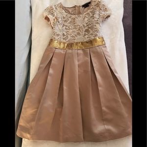 Beautiful gold ‘n cream My Michelle - young girls size 12